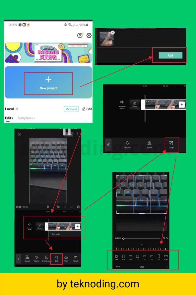 how to crop on capcut mobile