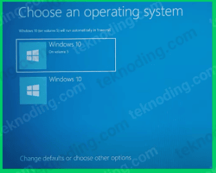 windows 10 stuck on choose an operating system
