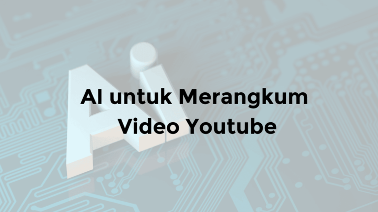 ai untuk merangkum video youtube gratis