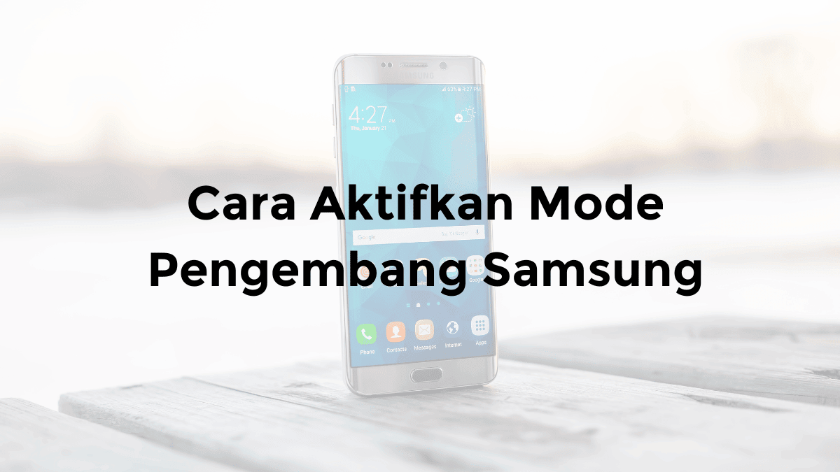 cara aktifkan mode pengembang samsung