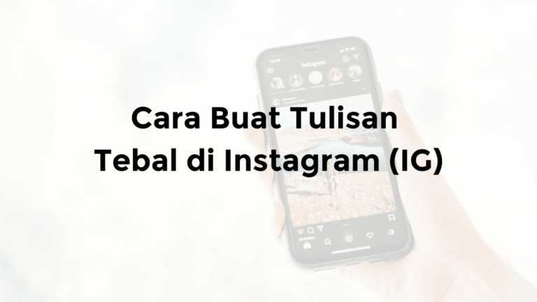 cara membuat tulisan tebal di instagram ig