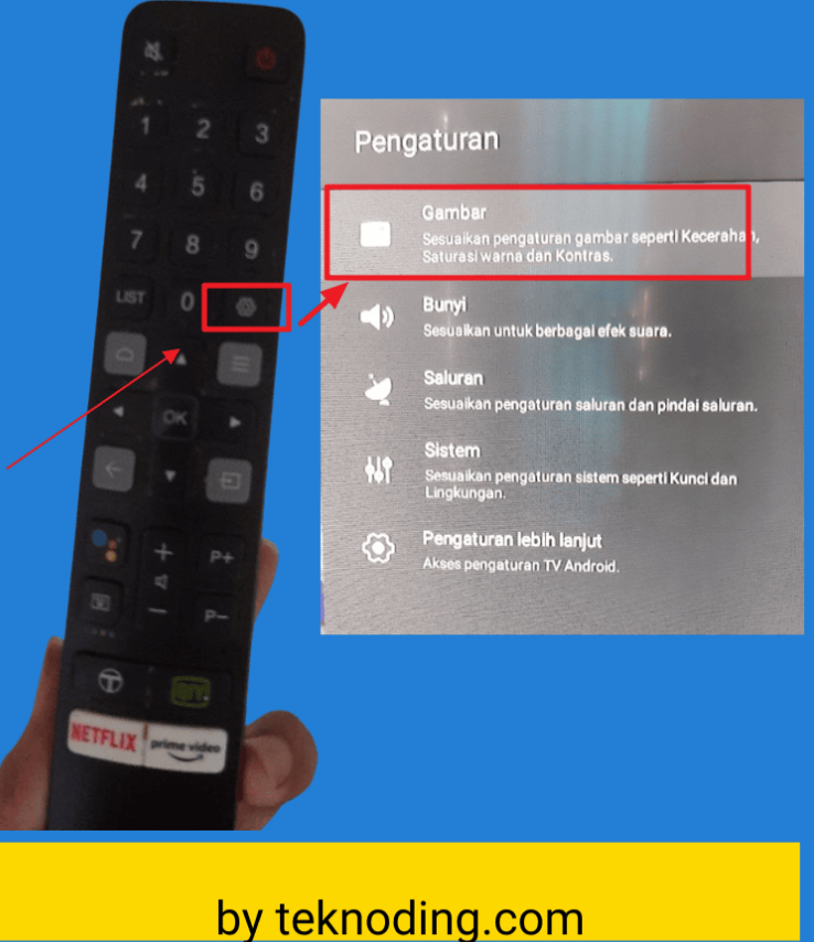 cara mengatur kecerahan tv android tcl