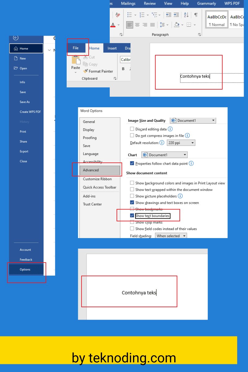 cara menghilangkan garis tepi di word 2007 2010 2013