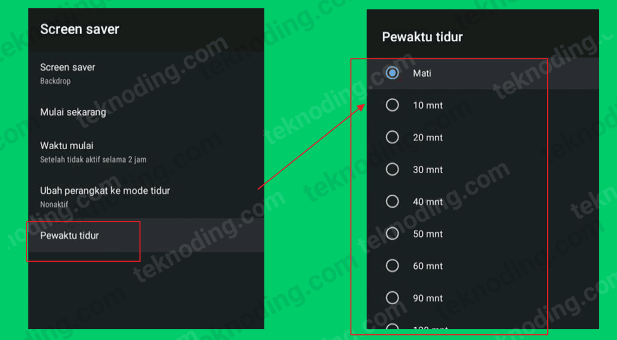 cara setting timer tv tcl android 2