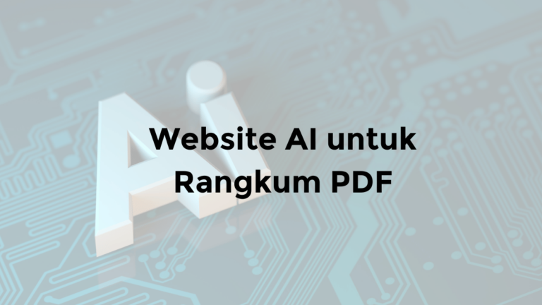 website ai untuk rangkum pdf