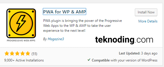 Plugin PWA for WP wordpress