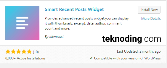 Smart Recent Posts Widget