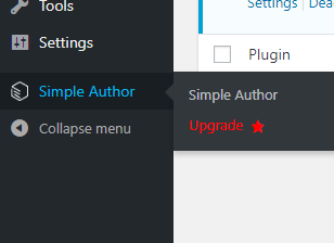 wordpress simple author settings