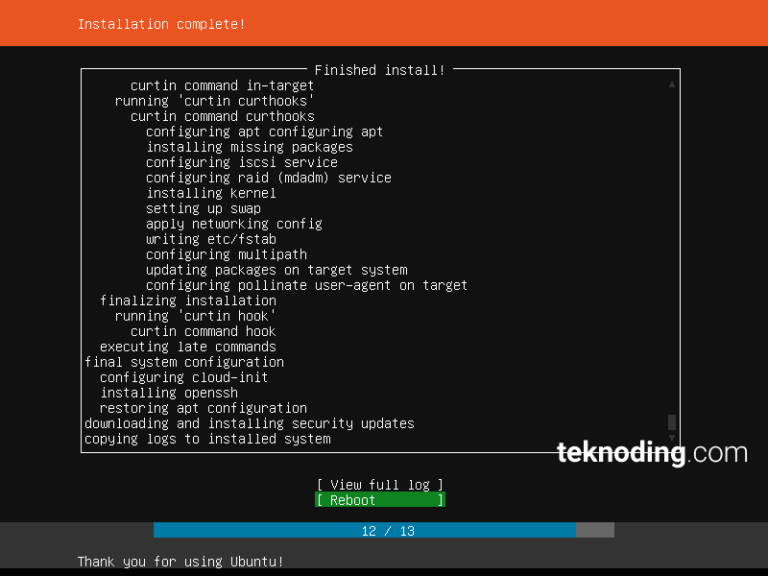 install ubuntu server on virtualbox