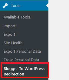 Blogger To WordPress Redirection.