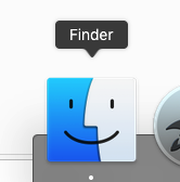 Finder lewat Dock Mac OS X