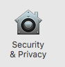 Security & Privacy icon mac osx 