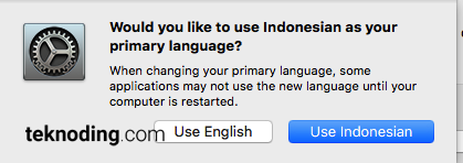 Would you like to use indonesian as your primary language Mac osx  macbook pro imac