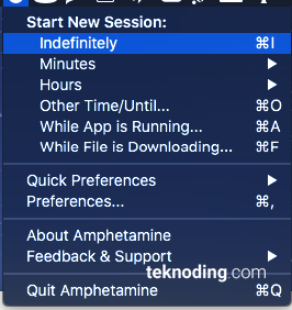 Aplikasi Amphetamine di Mac OS X