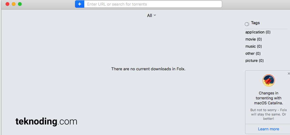 Aplikasi Folx di Mac OS X