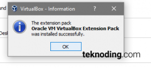 oracle vm virtualbox extension pack windows 10