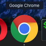 Icon Aplikasi Google Chrome di Dock mac os x macbook imac