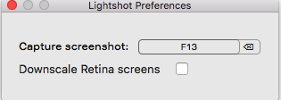 Lightshot Preferences capture screenshot mac osx