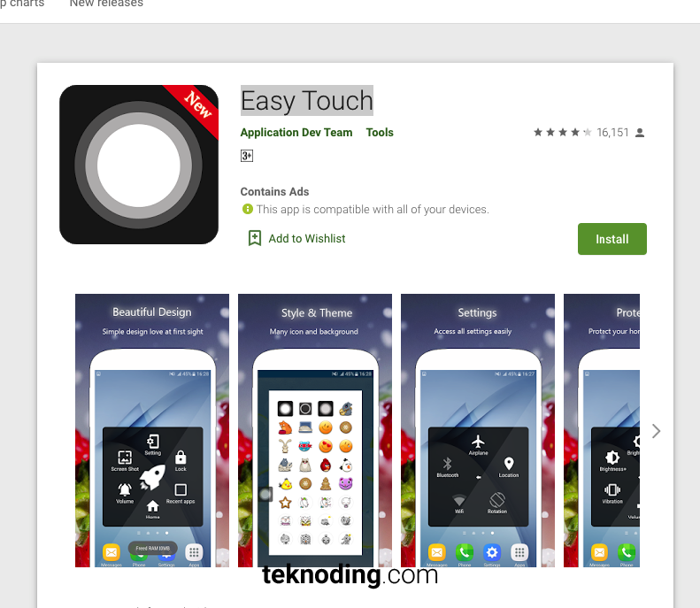 download aplikasi pengganti tombol navigasi home back kembali recent easy touch di google play store android