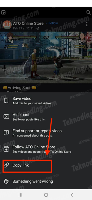cara save video facebook di hp android