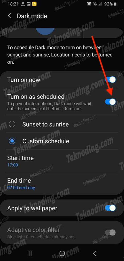 Cara Mengatur Jadwal Mode Gelap Di Ponsel Samsung
