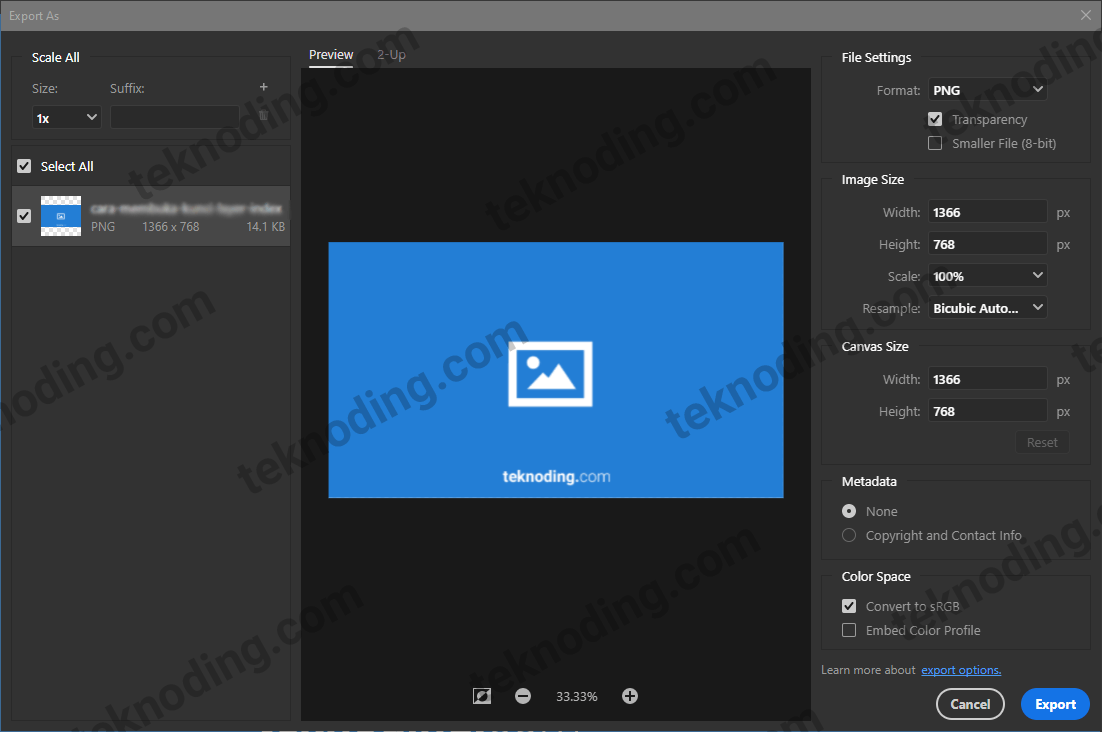 cara export photoshop ke berbagai format, tuliskan dan jelaskan langkah-langkah mengekspor psd menjadi file jpg pada aplikasi photoshop