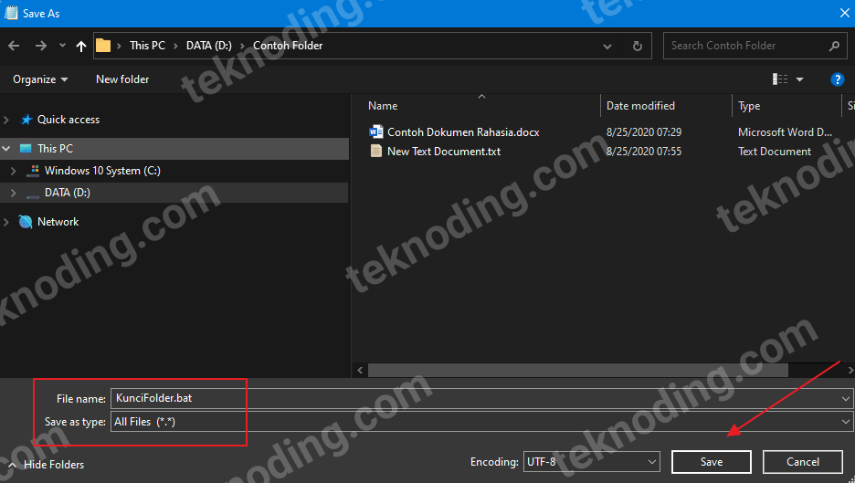 how to lock a folder in windows 10