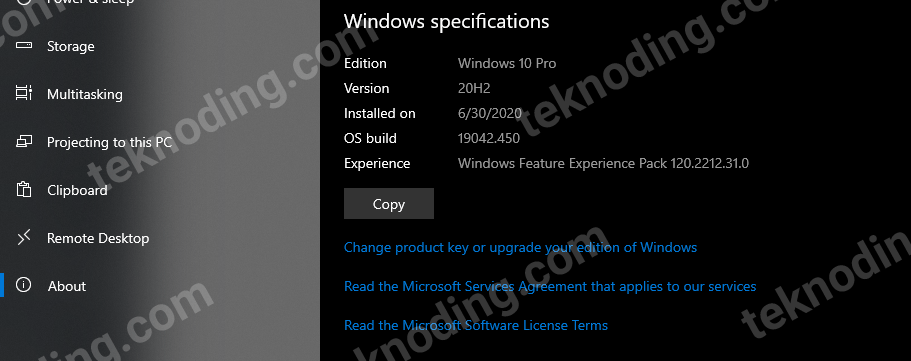 cara mengecek versi windows 10