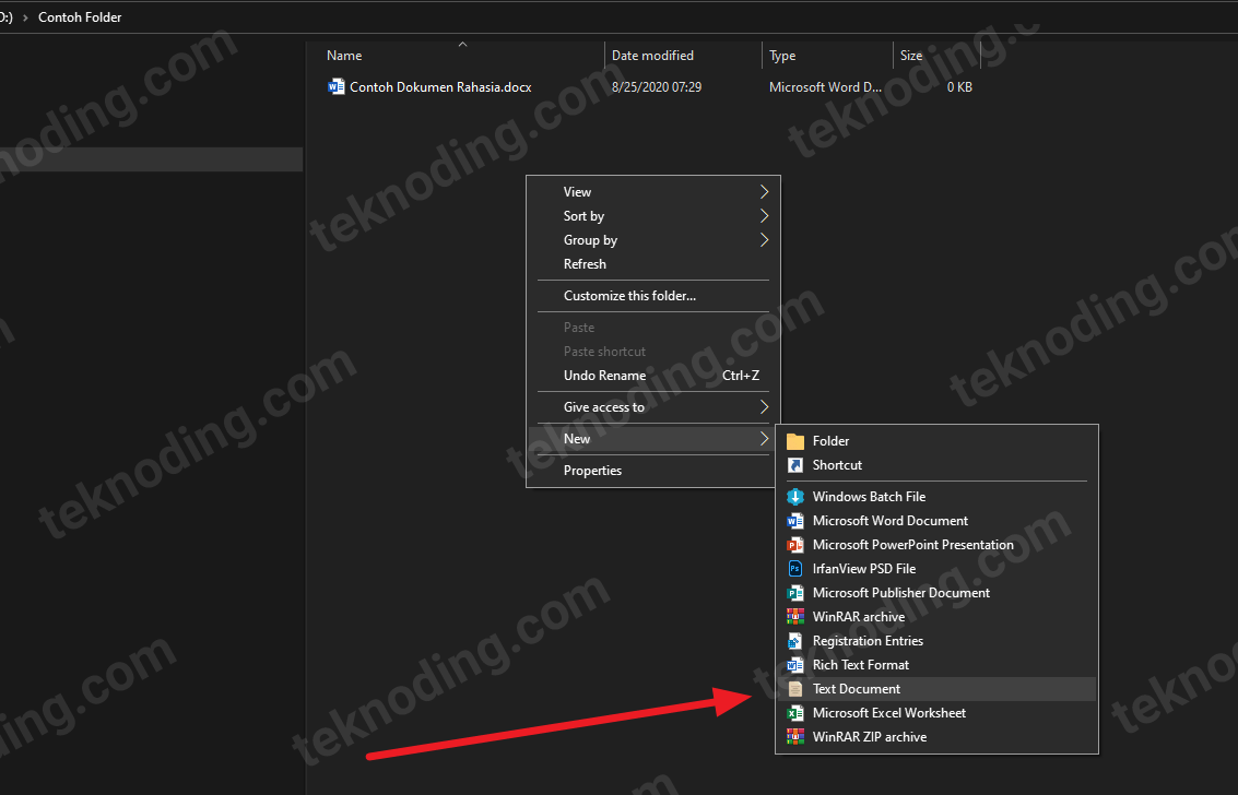 cara mengunci folder file di komputer windows 10