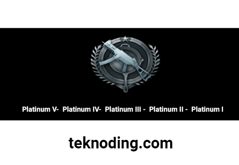 pangkat rank tier platinum pubg mobile android