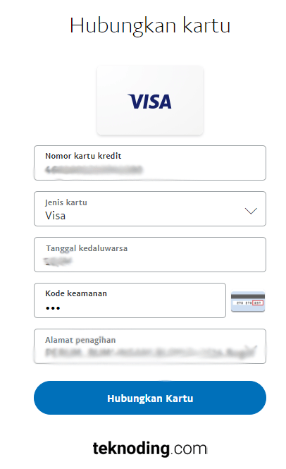 verifikasi paypal kartu debit visa bank jago