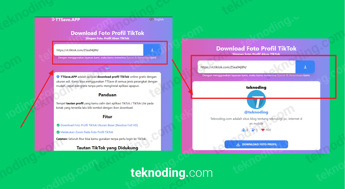 cara download foto profil tiktok tanpa aplikasi 