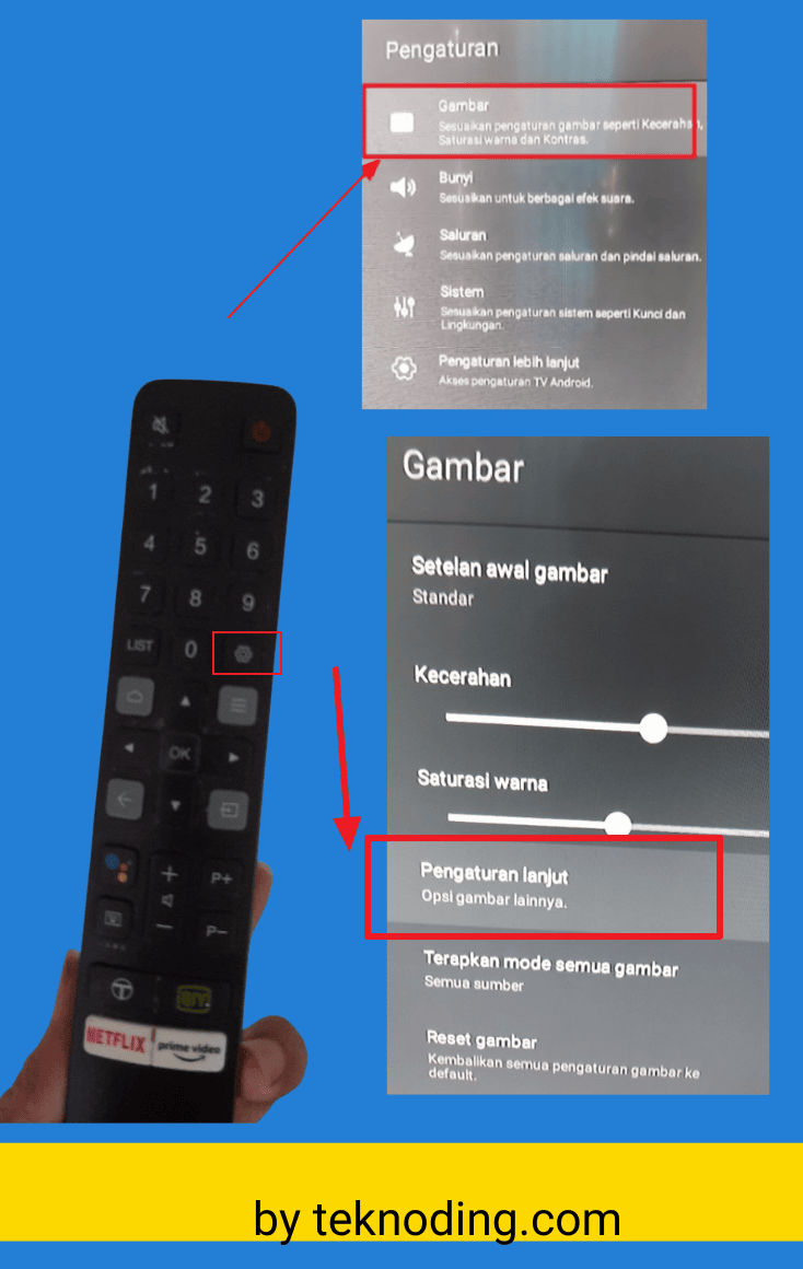 cara mengatur ukuran layar tv tcl android