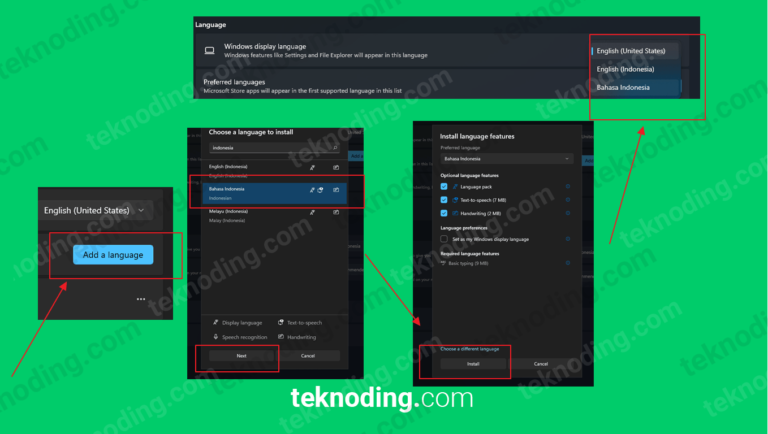 √ 7+ Cara Mengubah Bahasa di Laptop Windows 11 Terbaru