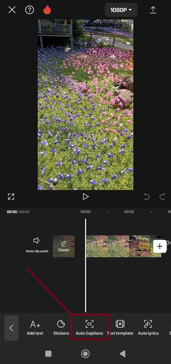 how to add auto caption on android and iphone