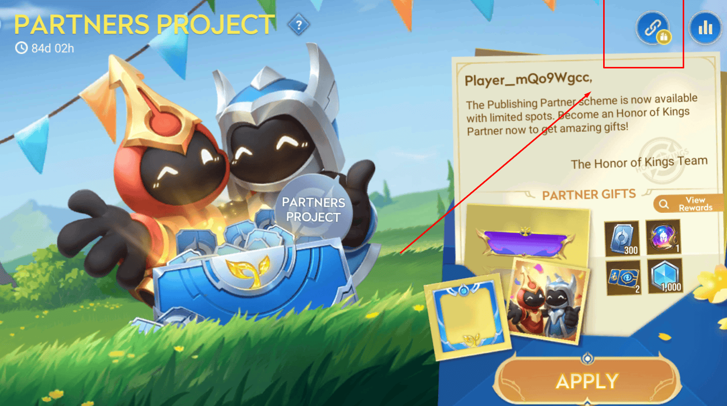 hwo to redeem code partners project honor of kings