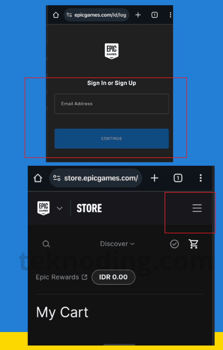 how to view epic games library on phone
