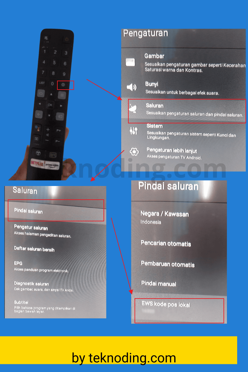cara input kode pos lokal tv digital tcl android